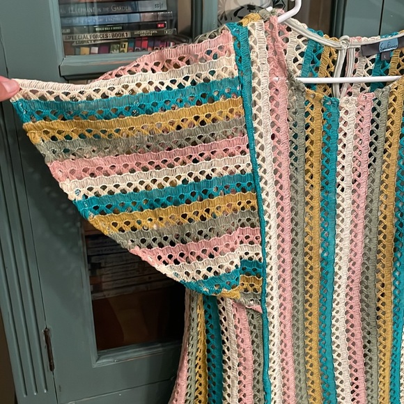 Anthropologie Eva Franco multi eyelet top - Picture 3 of 3